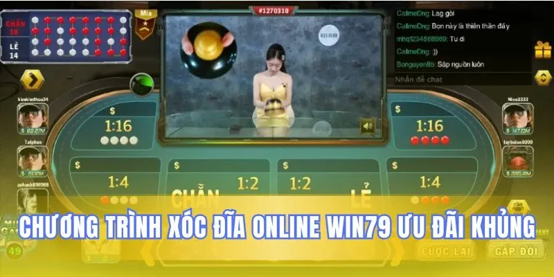 Ưu đãi đặc biệt từ xóc đĩa online Win79 dành tặng